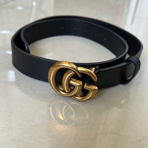 Gucci Other - Gucci GG marmont 1.2” width black belt size 40 / 100